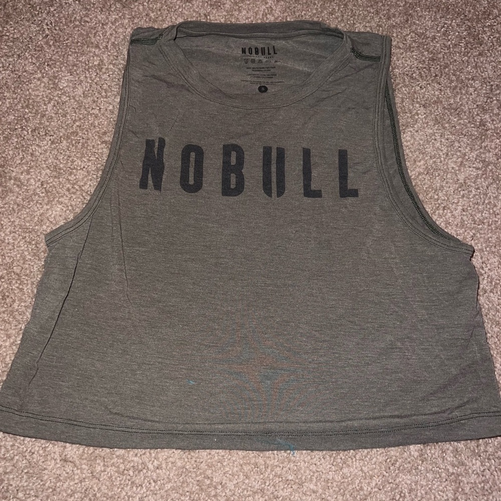 Olive NoBull Crop Top - Small